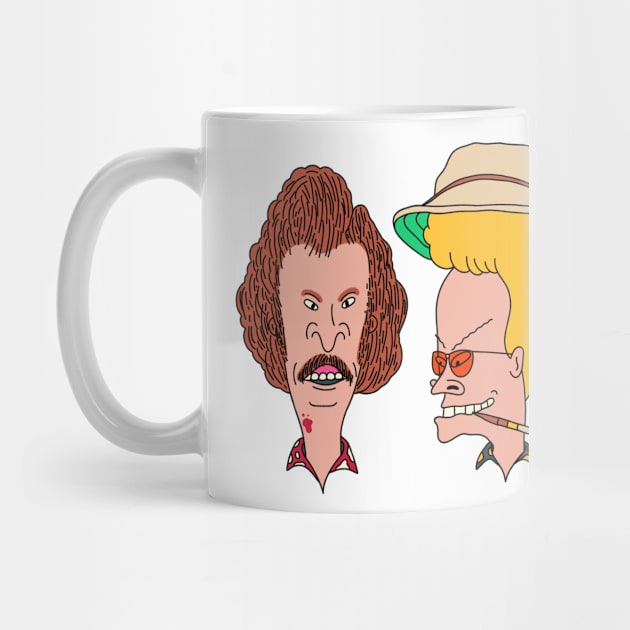 Beavis and Butthead in the style of Fear and Loathing in Las Vegas by robchick